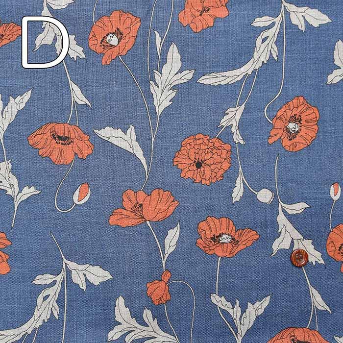 Linens Sheeting Print Fabric Flower 1 - nomura tailor