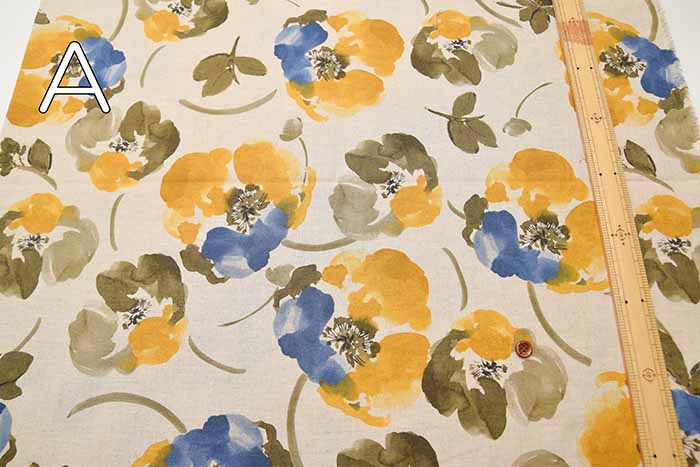 C/L sheeting print fabric paint flower - nomura tailor