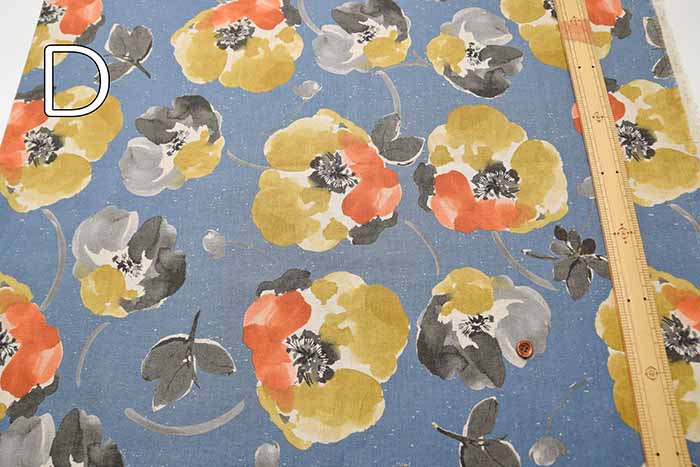 C/L sheeting print fabric paint flower - nomura tailor