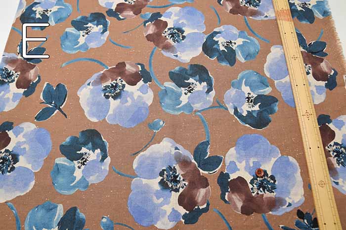 C/L sheeting print fabric paint flower - nomura tailor