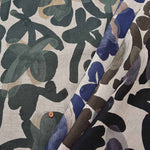 Linen sheeting printed fabric Flower - nomura tailor