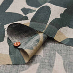 Linen sheeting printed fabric Flower - nomura tailor