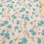 Linen Sheeting Printed Fabric - Anemone - nomura tailor