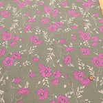 Linen Sheeting Printed Fabric - Anemone - nomura tailor