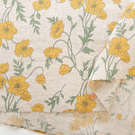 Linen Sheeting Printed Fabric - Anemone - nomura tailor