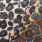 Half-Linen Muslin printed Fabric - Flower - nomura tailor