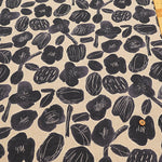 Half-Linen Muslin printed Fabric - Flower - nomura tailor