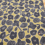 Half-Linen Muslin printed Fabric - Flower - nomura tailor