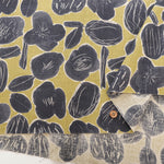 Half-Linen Muslin printed Fabric - Flower - nomura tailor
