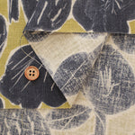 Half-Linen Muslin printed Fabric - Flower - nomura tailor