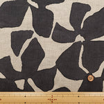 Linen Muslin printed Fabric - Flower Motif - nomura tailor