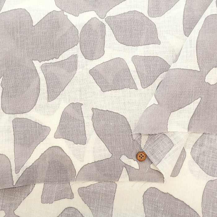 Linen Muslin printed Fabric - Flower Motif - nomura tailor