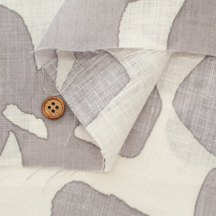 Linen Muslin printed Fabric - Flower Motif - nomura tailor