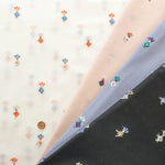 Cotton 60 Lawn Three-Color Lace Fabric - Flowers - nomura tailor