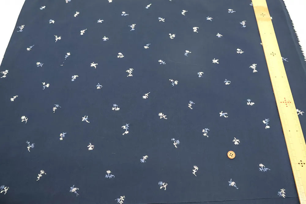 Cotton 60 Lawn Three-Color Lace Fabric - Petit Flower - nomura tailor