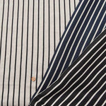 Linen sheeting print fabric Stripe - nomura tailor