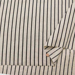 Linen sheeting print fabric Stripe - nomura tailor