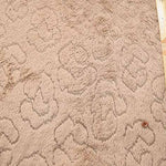 Polyester Boa Fleece Embroidery Fabric Leopard - nomura tailor