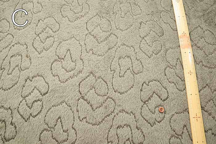 Polyester Boa Fleece Embroidery Fabric Leopard - nomura tailor