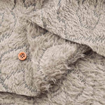 Polyester Boa Fleece Embroidery Fabric Leopard - nomura tailor