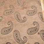 Polyester Boa fleece embroidery fabric Paisley - nomura tailor