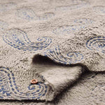 Polyester Boa fleece embroidery fabric Paisley - nomura tailor