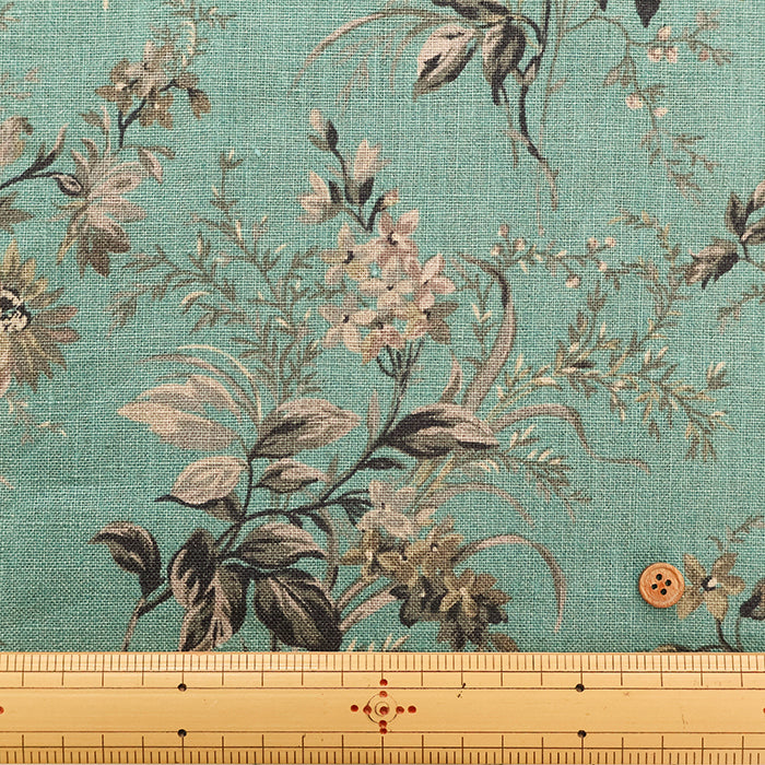 Royal Soft Linen Printed Fabric - Botanical - nomura tailor