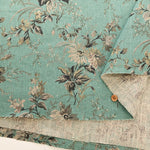 Royal Soft Linen Printed Fabric - Botanical - nomura tailor