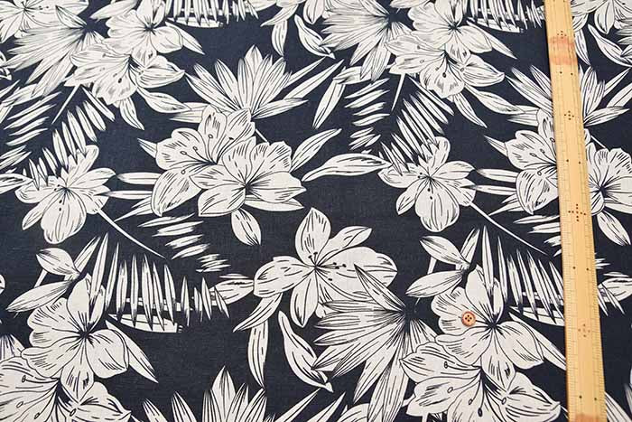 W width C/L printed fabric Flower - nomura tailor