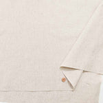 Cool-crush half linen canvas fabric Solid - nomura tailor