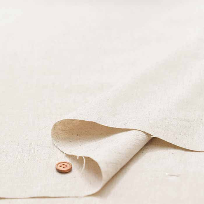 Cool-crush half linen canvas fabric Solid - nomura tailor