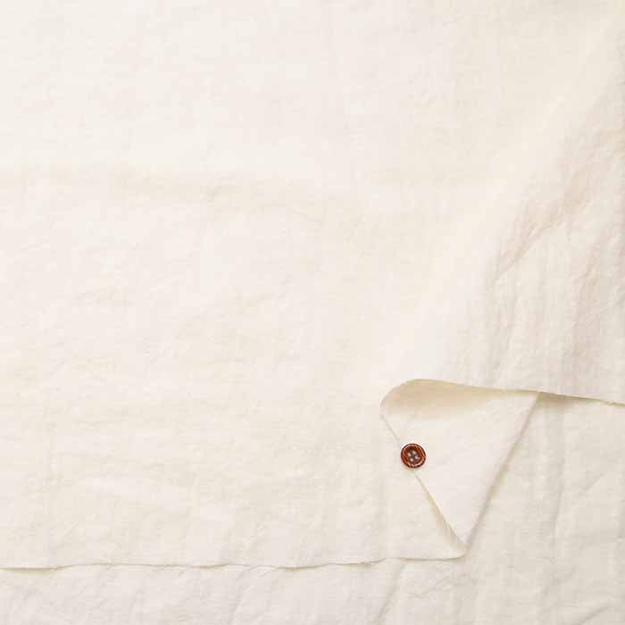 Olive oil treatment, kettle dyeing, glued French linen fabric, solid color - nomura tailor