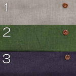 Olive oil processed 25/1 soft linen twill fabric, solid color - nomura tailor