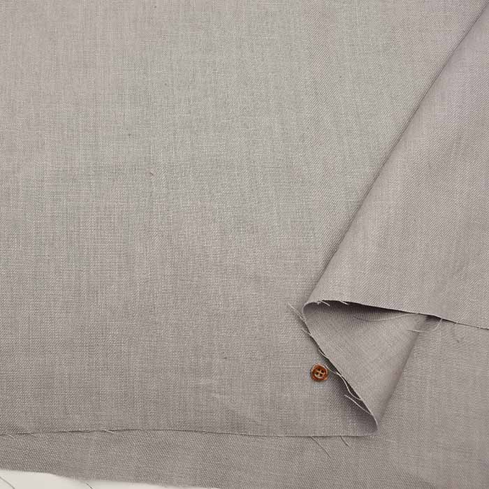 Olive oil processed 25/1 soft linen twill fabric, solid color - nomura tailor