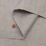 Olive oil processed 25/1 soft linen twill fabric, solid color - nomura tailor