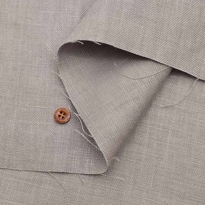 Olive oil processed 25/1 soft linen twill fabric, solid color - nomura tailor