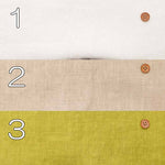 Water-repellent finish European linen canvas fabric Solid color - nomura tailor