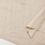 Water-repellent finish European linen canvas fabric Solid color - nomura tailor