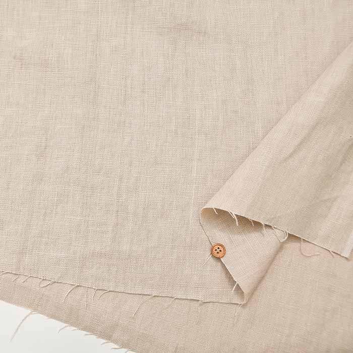 Water-repellent finish European linen canvas fabric Solid color - nomura tailor