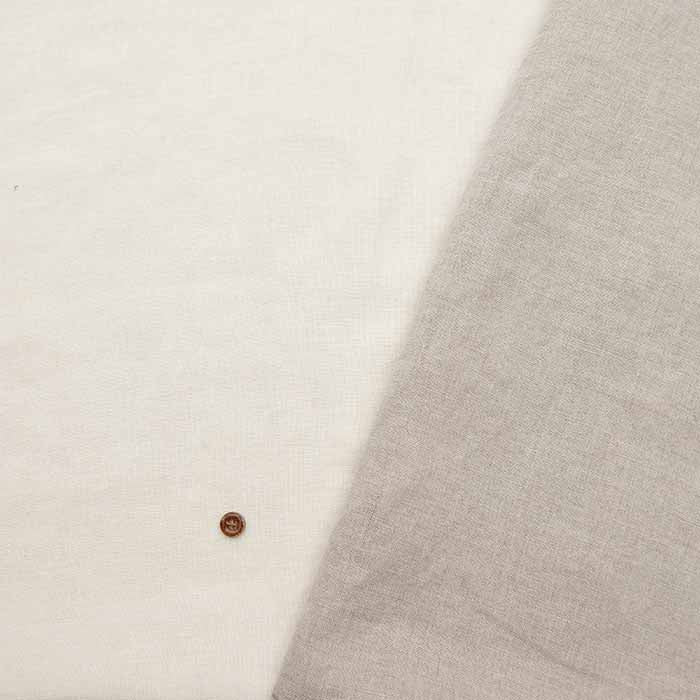 One-washed soft linen fabric with amaori weave, solid color - nomura tailor