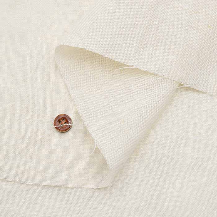 One-washed soft linen fabric with amaori weave, solid color - nomura tailor