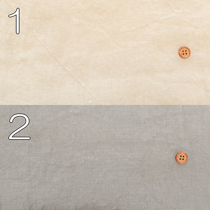Kamataki Olive Soft Finish 60 Linen Fabric - Plain - nomura tailor