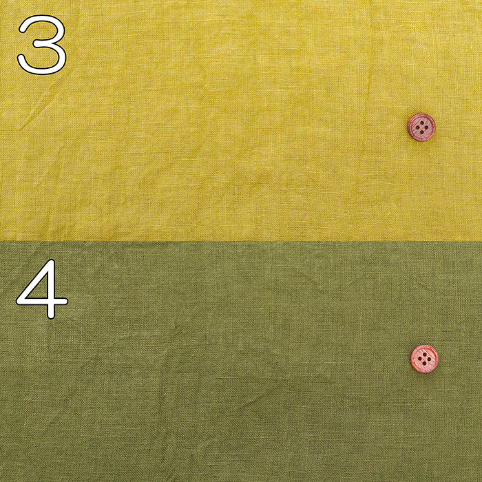 Kamataki Olive Soft Finish 60 Linen Fabric - Plain - nomura tailor