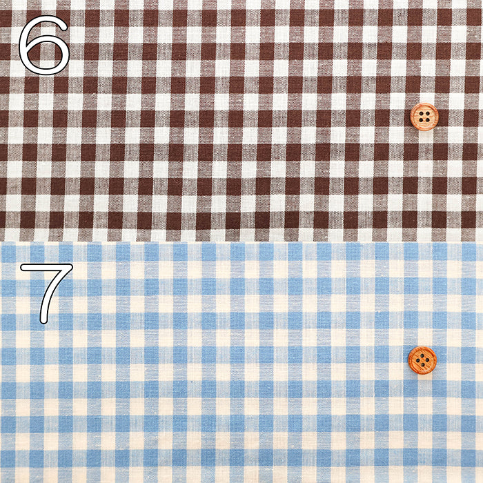 Cotton × Linen × Ramie Fabric - Gingham - nomura tailor