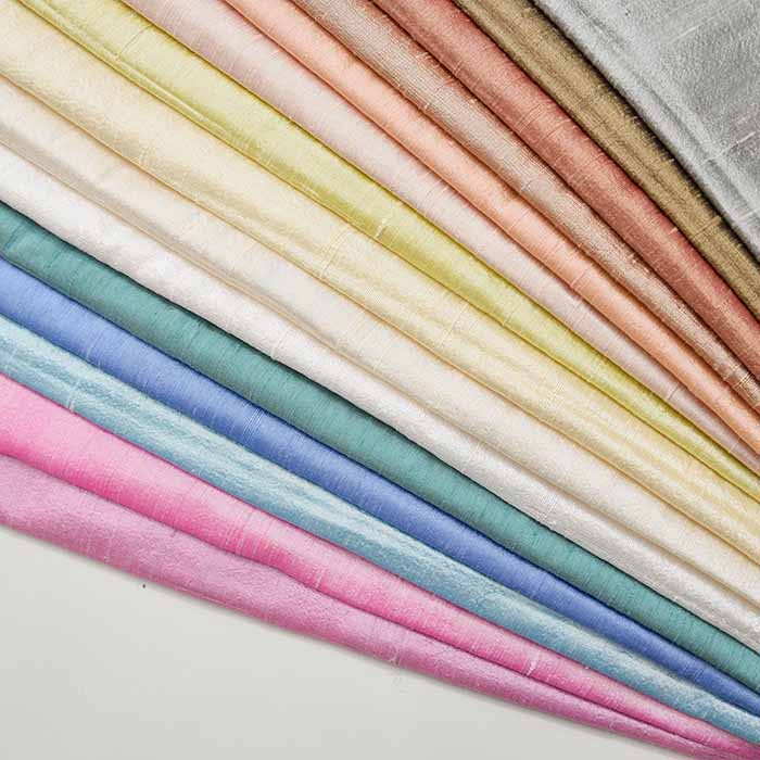 Indian Silk Shangnan Fabric Fabric <Pastel Color> - nomura tailor