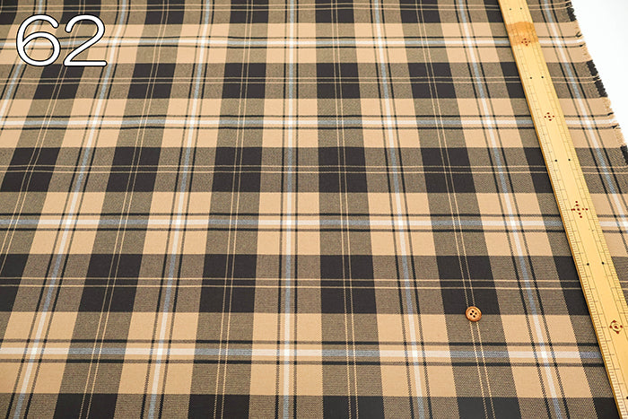 T/R Twill Check Fabric - nomura tailor