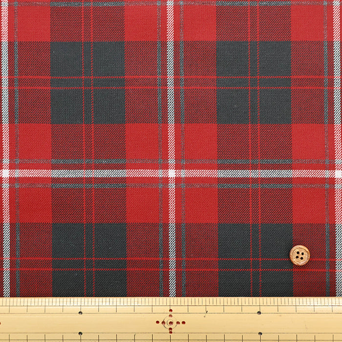 T/R Twill Check Fabric - nomura tailor