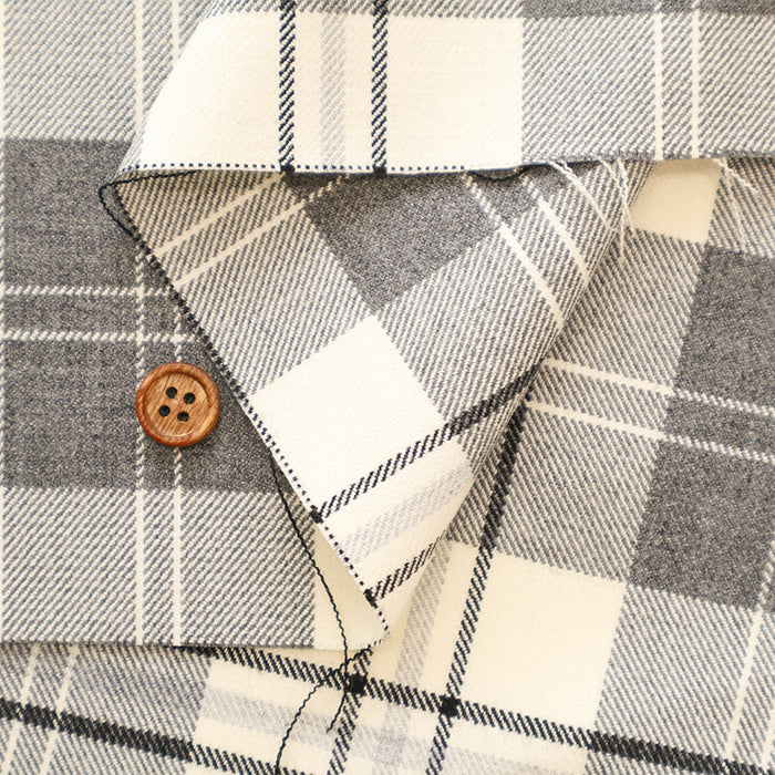 T/R Twill Check Fabric - nomura tailor