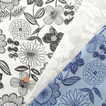 66/ Silo SZ Cotton Jersey Knit Printed Fabric - Flower - nomura tailor
