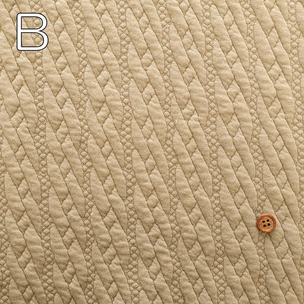 Textured Jacquard Knit Fabric - Stripe - nomura tailor